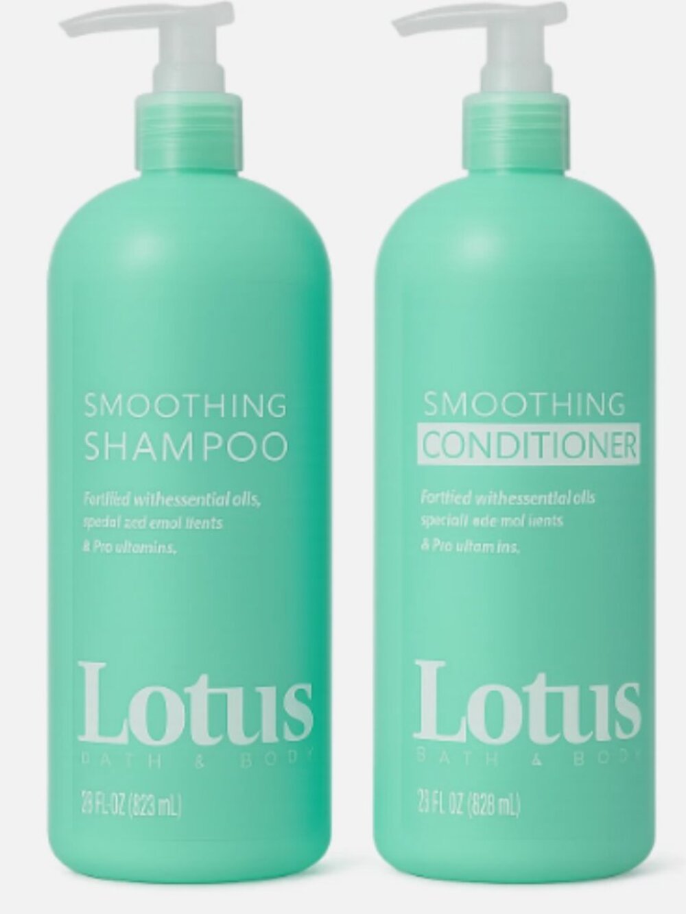 2pack Lotus Bath & Body Smoothing Shampoo & Conditioner Set – 28 fl oz each
